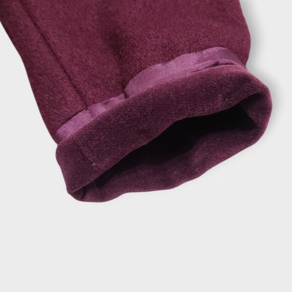 Vtg Rothschild Girl Wool Victorian Capelet Coat Wine Purple Sz 4T Holiday Church - Picture 15 of 16